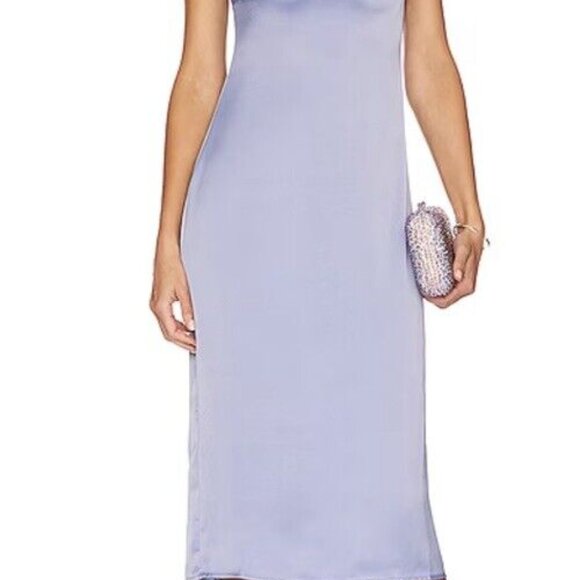 WeWoreWhat Cowl Satin Midi Slip Dress - Picture 4 of 4